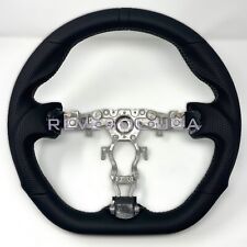 REVESOL Gray STITCH FLAT LEATHER Steering Wheel for INFINITI FX35 FX37 FX50 QX70 picture