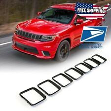 For 2017-2021 Jeep Grand Cherokee Trackhawk SRT Black Front Grille Ring Cover picture