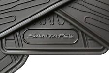 Floor Mats for Santa Fe - All Weather - (2021, 2022, 2023) Heavy Duty Grey Logo picture