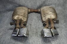 ✔MERCEDES W212 W218 E63 CLS63 AMG SPORT REAR EXHAUST MUFFLER PIPE TIP SET OEM picture