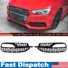 Honeycomb Style Front Fog Light Grille Cover For Audi A3 S-Line S3 2013-2016 picture