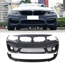 For BMW 4 series F32 M4 Style Front Bumper w/o PDC Holes W/O fog 14-20 + lip picture