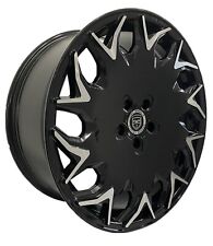 4 GV06 20 inch Staggered Black Rims fits DODGE CHALLENGER SRT8 2008-2014 picture