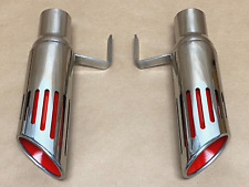 SALE Pypes EVT89 Red Round Angle Cut Exhaust Tips For 71-74 Dodge Charger picture