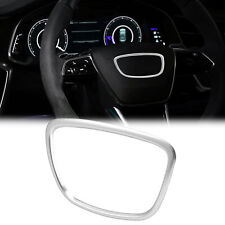 Steering Wheel Trim Cover Decoration Silver Tone for Audi A3 A4 A5 A6 A7 Q3 Q4 picture