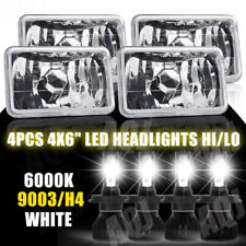 4PC 4x6'' LED Headlights Hi/Lo For Chevrolet Monte Carlo 1980-1988 El Camino picture