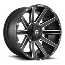 (4) 22x12 Fuel Matte Black & Mill Contra Wheel 5x139.7 5x150 For Jeep Toyota GM picture