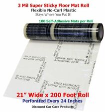 Sticky Floor Mats 21” Wide x 200’ Roll | 24” Perforated Adhesive Floor Mats 3mil picture