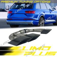 Gloss Black Exhaust Muffler Tips for Audi Q7 4M 3.0L Petrol 2016-2019 picture
