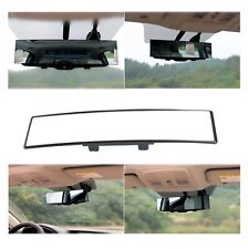 Car Universal 300MM Rear View Wide Angle Convex Clear Rearview Mirror Click On picture