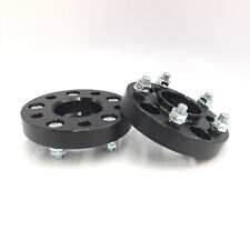 HUBCENTRIC BLACK WHEEL SPACERS 5X4.75 5X120.7 70.3 CB 12X1.5 25MM 1 INCH picture