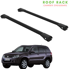 Fits 2000-2015 Suzuki Grand Vitara Flush Roof Racks CrossBars Black Color picture
