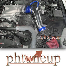 BLUE RED 2003-2004 MERCURY MARAUDER 4.6 4.6L V8 AIR INTAKE KIT SYSTEMS + FILTER picture