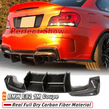 Fit For BMW E82 1M Coupe 2011-2019 REAL Carbon Rear Bumper Diffuser Lip Spoiler picture