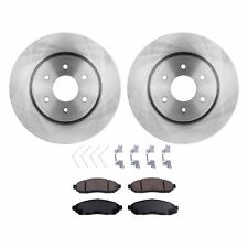 Front Brake Disc and Pad Kit For 2005-2020 Nissan Frontier Plain Surface Ceramic picture
