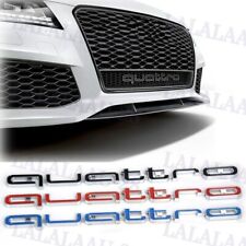QUATTRO Logo Emblem Front Grille RS Style Badge For AUDI Audi A1 A4 A6 Q5 Q7 TT picture