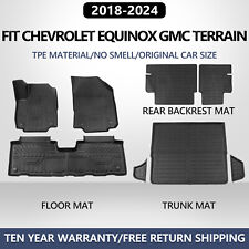 Cargo Mats Floor Mats Trunk Liners For 2018-2024 Chevrolet Equinox Anti-Slip TPE picture