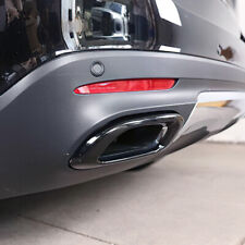 Stainless Steel Gloss Black Exhaust Tips For Mercedes GLC GLE GLS 450 2020-2023 picture
