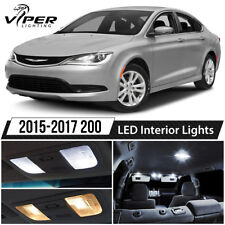 2015-2017 Chrysler 200 White Interior LED Lights Package Kit + License Lights picture