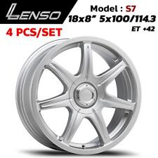 New Lenso S7 Wheel Rim 18x8 PCD 5x100/114.3 ET+42 For Mitsubishi Eclipse set 4 picture