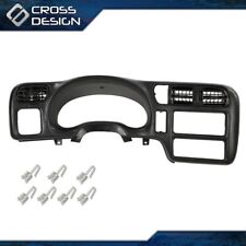 Fit For 1998 - 2004 Chevy Blazer Jimmy Sonoma S10 Dash Trim Bezel Cover Black picture