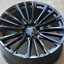26'' Escalade Wheels fit Silverado Yukon Tahoe Gloss Black Tires 2023 TPMS XL picture