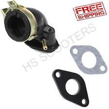 Carburetor Intake Manifold Inlet Pipe Gasket For GY6 50cc Gas Moped Scooter Bike picture