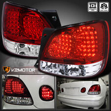 Red Fits 1998-2005 Lexus GS300 400 430 LED Tail Lights Brake Lamps Left+Right picture
