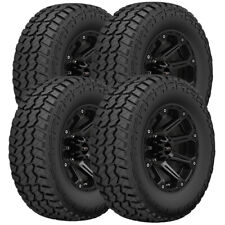 (QTY 4) 35x12.50R20LT Red Flame RD-X M/T 121Q Load Range E Black Wall Tires picture