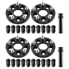 (4) 5x100 TO 5x114.3 | 15MM Wheel Adapters 12x1.25 + 20 Lug Nuts For Impreza WRX picture