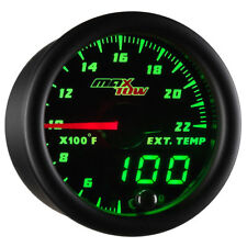  MaxTow 52mm Double Vision 2200° F Exhaust Gas Temp EGT Pyrometer Gauge  MT-DV08 picture