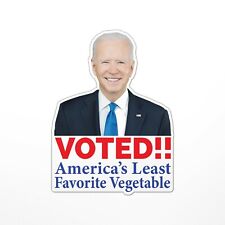 (245item#) Biden Voted America's Least Favorite Vegetable Sticker (funny, Joke) picture