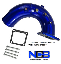 CDP Blue Intake Elbow Tube For 1998.5-2002 Dodge Ram 2500 Cummins Diesel 5.9L picture