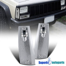 Fits 1984-1996 Jeep Cherokee Comanche Corner Lamps Front Signal Lights picture