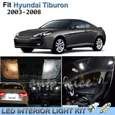 For 2003-2008 Hyundai Tiburon Luxury White Interior LED Lights Kit 8 Pieces picture