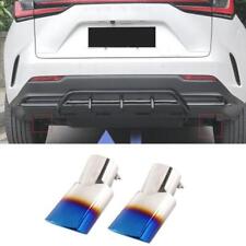 For Lexus NX250 350 350h 2022-24 Blue Polished Muffler Exhaust Tip Finisher trim picture