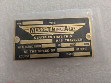 MUROC TIMING TAG Hot Rod Dray Lakes RACING Ford Flathead V8 auto accessory  picture