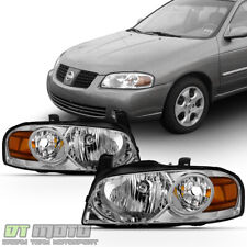 For 2004 2005 2006 Sentra Factory Style Headlights Headlamps Chrome Left+Right picture
