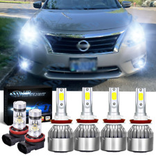 For 2007-2018 Nissan Altima Combo LED Headlight High Low + Fog light bulbs Kit H picture