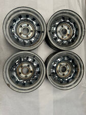 Ford 14x6 Rally GT Wheels Factory Chrome Centers Mustang Torino Set of 4 J19208 picture