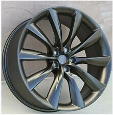 4 OE Satin Matte Black Wheels 19x8.5 ET35 5x120 CB64.1 Fit Tesla Model S Model X picture