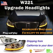 For 07 08 09 Mercedes Benz S-Class W221 S550 Facelift Xenon HID LED Headlights picture