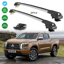 new  Mitsubishi L200 (Mk5) 2015-2023 Silver Cross Bars Roof Rack Easy Installs picture