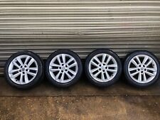 VAUXHALL Vectra 2002/09 SET OF ALLOY WHEELS AND TYRES SILVER 215/50 /R17 picture