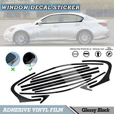 12x Chrome Blackout Delete Window Precut Wrap Cover Decal For Lexus GS350 GS450h picture