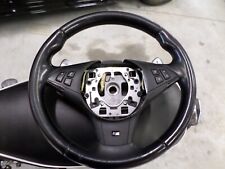 OEM BMW M5 E60 M6 E63 E64 Leather Steering Wheel with SMG Gear Paddle Shifters picture