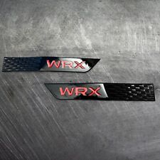 WRX Fender Badge Emblem Gloss Black and Red 2015-2021 Left + Right Aftermarket picture