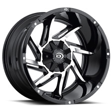 1 New 17x9 Vision 422 Prowler Gloss Black Machined Face 6x135 ET12 Wheel Rim picture