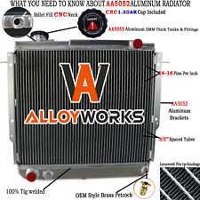 4 Row Radiator For 1984-1994 1990 Jeep Cherokee Comanche Wagoneer 2.1L 2.8L 2.5L picture