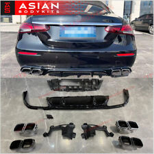 for MERCEDES BENZ E Class W213 E63 AMG 2020+ REAR DIFFUSER with EXHAUST TIPS  picture